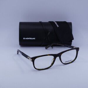 Montblanc MB0036O 003 Rectangle Eyeglasses 54mm – Havana